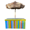 Beach buffettafel incl. parasol