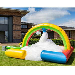 Opblaasbare schuimparty - Regenboog bubble park
